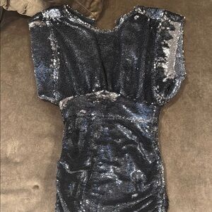 Iro Women Metallic Mini Dress size 34